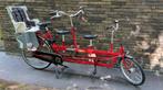 Tandemfiets volwassene met 1 of 2 kinderen, Fietsen en Brommers, Fietsen | Tandems, Ophalen, Gebruikt, Minder dan 10 versnellingen