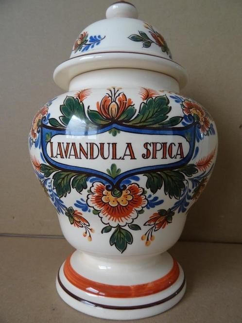 Curiosa apothekerspot Zenith Gouda Lavandula Spica vintage, Antiek en Kunst, Antiek | Keramiek en Aardewerk, Ophalen of Verzenden