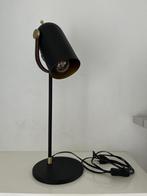 Bureaulamp met lederen accent, Maison & Meubles, Lampes | Lampes de table, Comme neuf, Enlèvement ou Envoi, Métal
