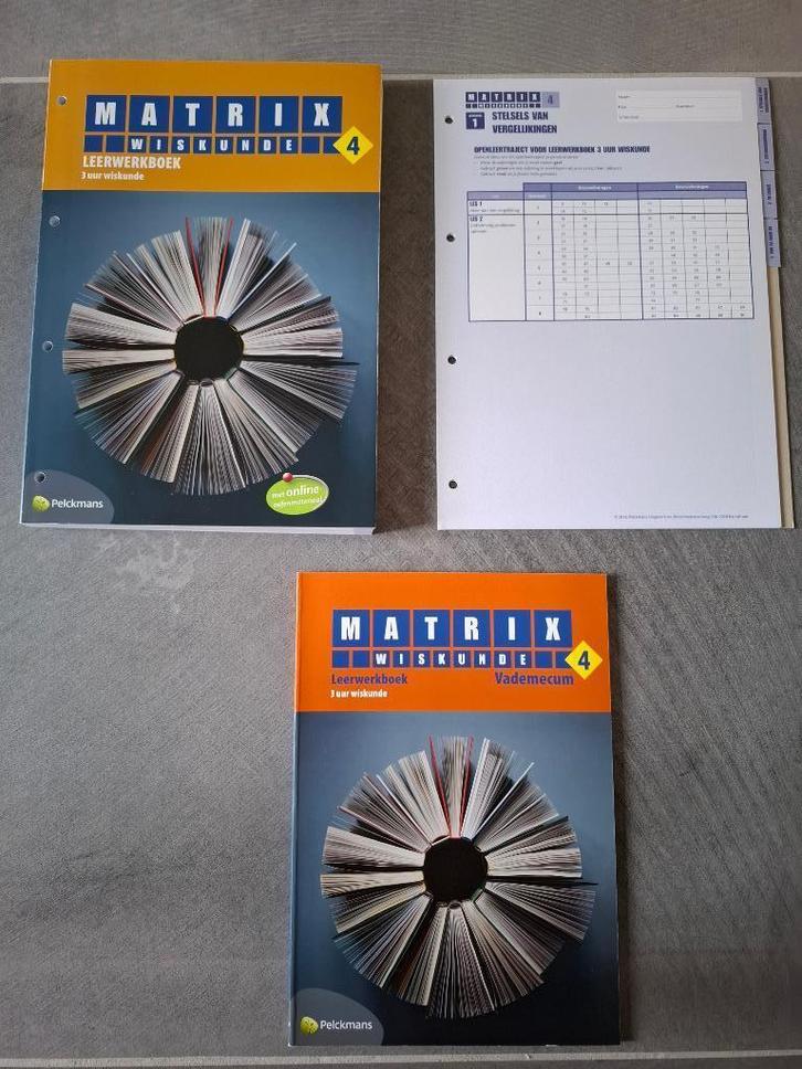 Boeken wiskunde 'Matrix' voor 4 secundair, Boeken, Schoolboeken, Nieuw, Ophalen of Verzenden