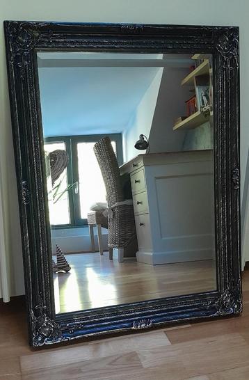 Miroir rectangulaire 60 x 80 noir argent antique, Neuf, Moins de 100 cm, Enlèvement, 50 à 75 cm