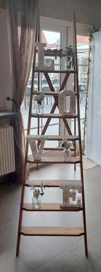 oude antieke houten ladder, Doe-het-zelf en Bouw, Ladders en Trappen, Ophalen, Zo goed als nieuw, Ladder