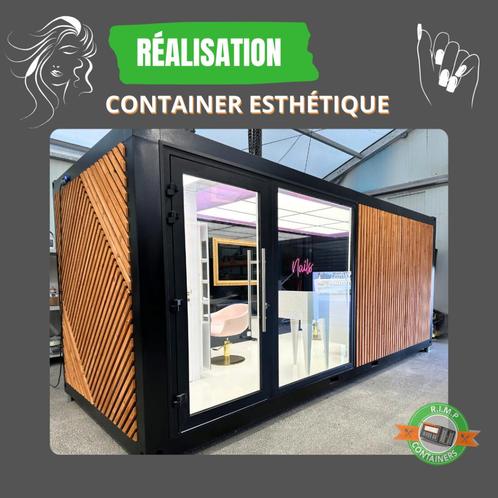 Container aménagé activité esthétique onglerie coiffure soin, Articles professionnels, Machines & Construction | Abris de chantier & Conteneurs