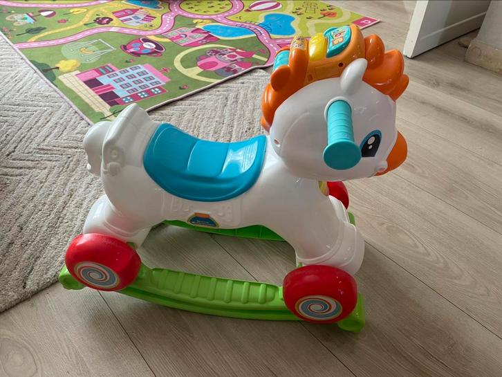 Clementoni schommel of rij paardje, Kinderen en Baby's, Speelgoed | Hobbelfiguren, Zo goed als nieuw, Ophalen