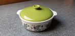 Ovenpotje met groen deksel , Régout Maastricht, Ophalen of Verzenden, Nieuw, Schaal of Schalen