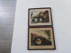 Vintage : 2 kunstwerkenTinus Van Doorn, Ophalen of Verzenden