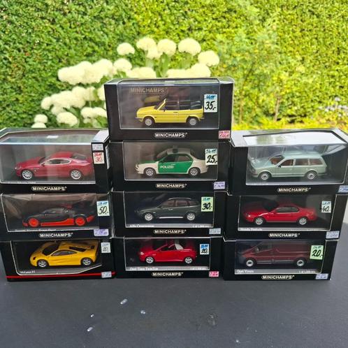 10 x 1/43 Minichamps Street, Hobby en Vrije tijd, Modelauto's | 1:43, Nieuw, Auto, MiniChamps, Ophalen of Verzenden