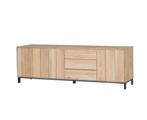 Dressoir Polar 225cm - eik massief & decor- naturel, Huis en Inrichting, Ophalen, Zo goed als nieuw