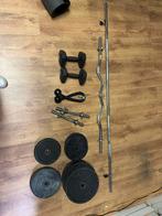 Gewichten, halters, stangen en vaste stangen, Sport en Fitness, Ophalen, Zo goed als nieuw