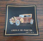 Vintage glazen bordje oldtimer Lincoln KB Phaeton 1932 USA, Ophalen of Verzenden, Zo goed als nieuw