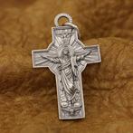 Jezus kruis hanger - 925 zilver, Handtassen en Accessoires, Verzenden, Nieuw, Kruis of Symbool, Zilver