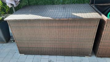 Tectake waterdichte kussenbox 750L donkerbruin  beschikbaar voor biedingen
