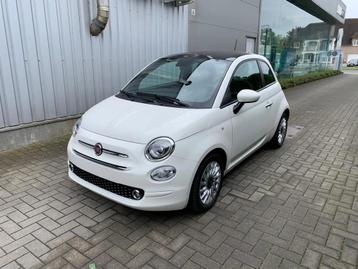 Fiat 500 1.0 MHEV LOUNGE WIT (bj 2021), Auto's, 4 zetels, Stof, Gebruikt, Euro 6