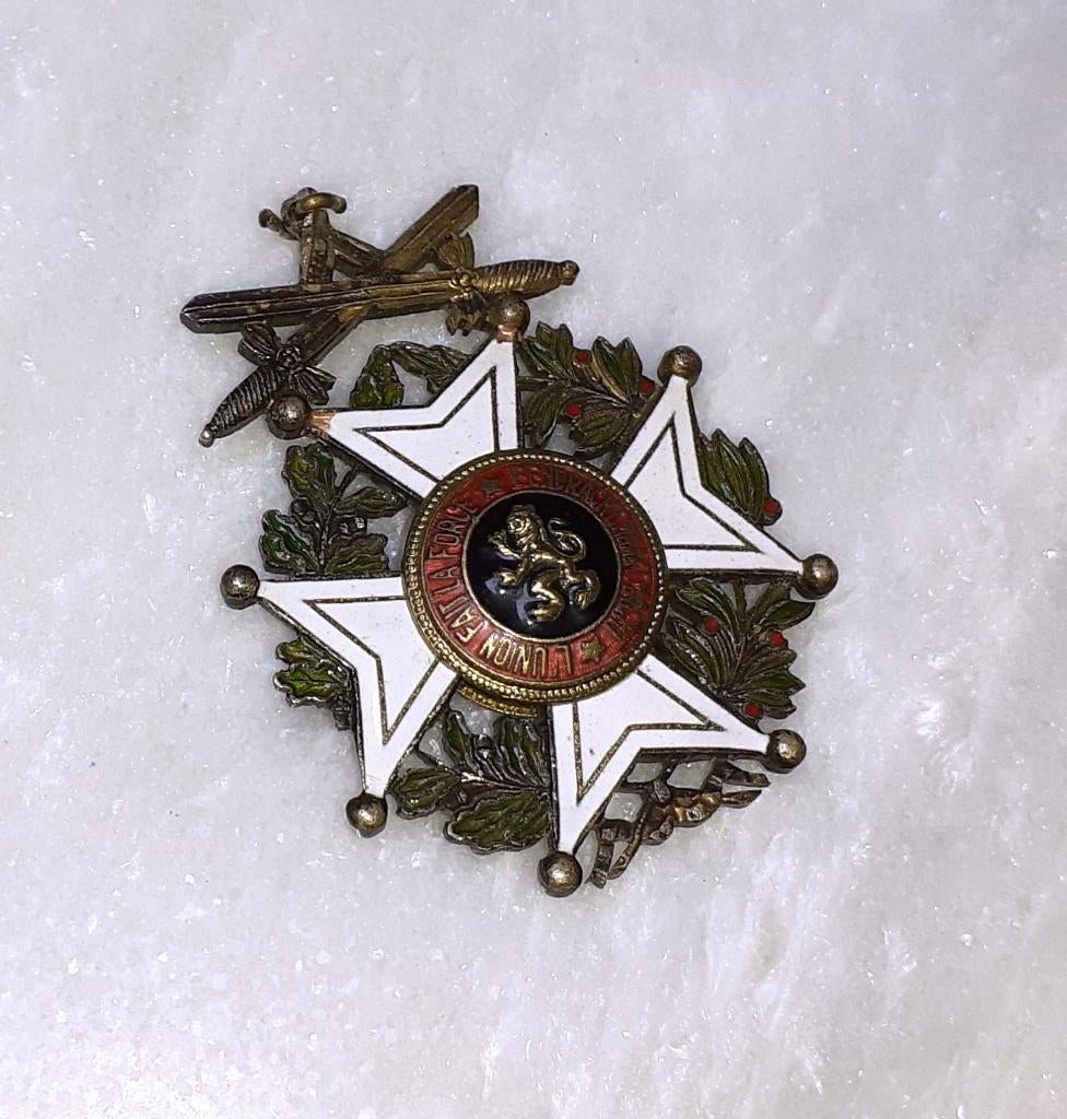 Medaille l'union fait la force Leopoldorde, Timbres & Monnaies, Pièces & Médailles, Enlèvement ou Envoi