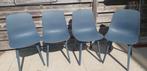4 eetkamerstoelen Odger IKEA blauw, Huis en Inrichting, Ophalen, Gebruikt, Blauw, Vier