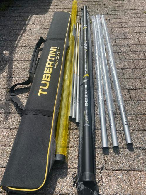 Tubertini 10m hengel zogoed als nieuw ( kleine aanpassing ), Watersport en Boten, Hengelsport | Witvissen, Zo goed als nieuw, Ophalen