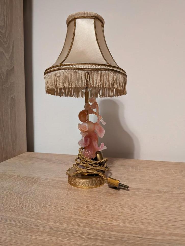 Geisha accentlamp gemaakt van Murano-glas, messing, China, Huis en Inrichting, Lampen | Tafellampen, Glas