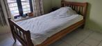 Paire de lits 1 personne en chêne massif (2 lits)., 100 cm, Gebruikt, Bruin, Hout