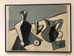 Maurice POTIER ( Tilleur 1926-2002) . Composition 71x51 cm, Antiquités & Art, Enlèvement ou Envoi