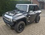 Aixam Hummer HX Elektrisch brommobiel / slechts 74 km / 2019, Auto's, Automaat, Zwart, Leder, Elektrisch