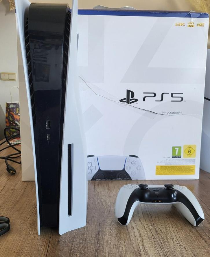 Console Playstation 5 Disc 1+ 1 manette ++++++, Games en Spelcomputers, Spelcomputers | Sony PlayStation 5, Zo goed als nieuw