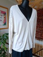 Pauline B. romantisch gileetje met mouwen in kant, mt 4 (38), Kleding | Dames, Maat 38/40 (M), Beige, Pauline B., Ophalen of Verzenden