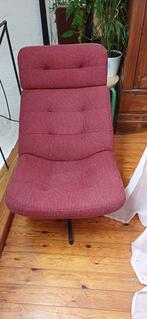 fauteuil + poef, Huis en Inrichting, Fauteuils, Ophalen, Gebruikt, 75 tot 100 cm, Metaal