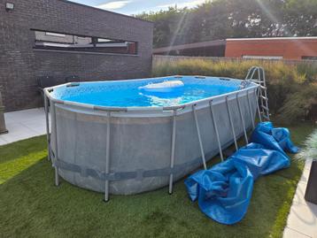 Groot en stijlvol zwembad met zware zandfilterpomp Bestway beschikbaar voor biedingen