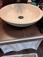 Vasque en pierre Terrazo beige diamètre 44 cms - H : 13 cms, Ophalen, Minder dan 50 cm, Nieuw, Minder dan 25 cm