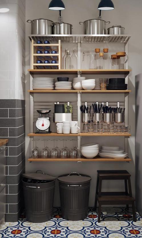 Industriële wandopbergers - Kungsfors ikea, Huis en Inrichting, Woonaccessoires | Wandplanken en Boekenplanken, Ophalen