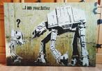 BANKSY Star Wars I Am Your Father Canvas, Ophalen, Zo goed als nieuw, Overige typen