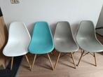 Ronde tafel + 4 stoelen in goede staat., Huis en Inrichting, Ophalen, Rond, Zo goed als nieuw, Vier personen