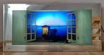 Tableau mural éclairé avec vagues (98x48 cm), Ophalen