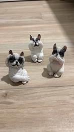 Kleine hondjes horen,zien,zwijgen, Collections, Statues & Figurines, Enlèvement ou Envoi, Utilisé, Animal