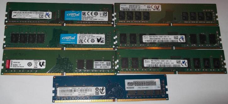 8 Gb DDR4 à 2400 Mhz, Computers en Software, RAM geheugen, Desktop, 8 GB, DDR4, Ophalen of Verzenden