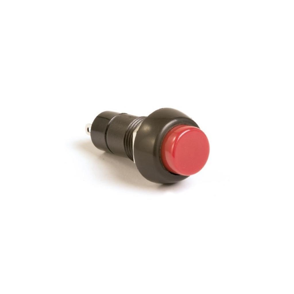 Bouton poussoir à visser - Rouge - Ø 18 mm - 3A, Motos, Enlèvement ou Envoi, Neuf