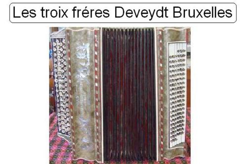Les troix fréres Deveydt Bruxelles knopaccordeon., Muziek en Instrumenten, Overige Muziek en Instrumenten, Ophalen