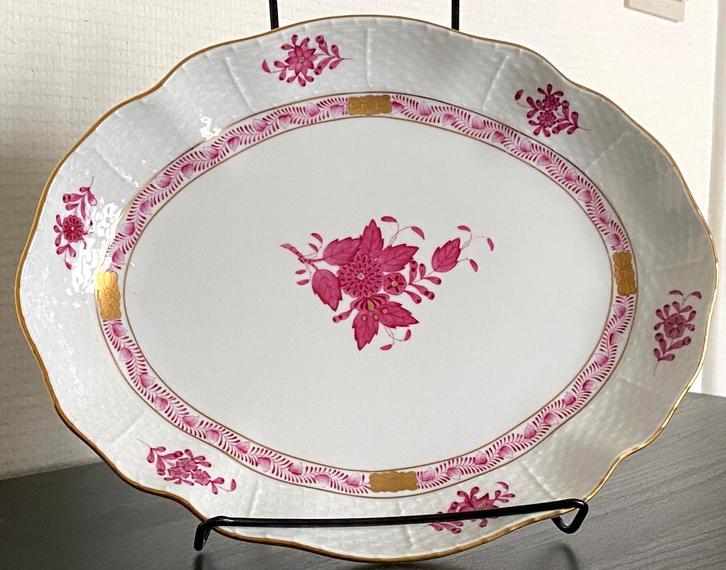 Plat en Porcelaine de Herend Peint à la Main, Antiquités & Art, Antiquités | Porcelaine, Enlèvement ou Envoi