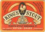 King's Stout Brewing Co - Brouwerij Potvin-Gerard Jemappes, Verzamelen, Biermerken, Ophalen of Verzenden, Zo goed als nieuw, Overige typen