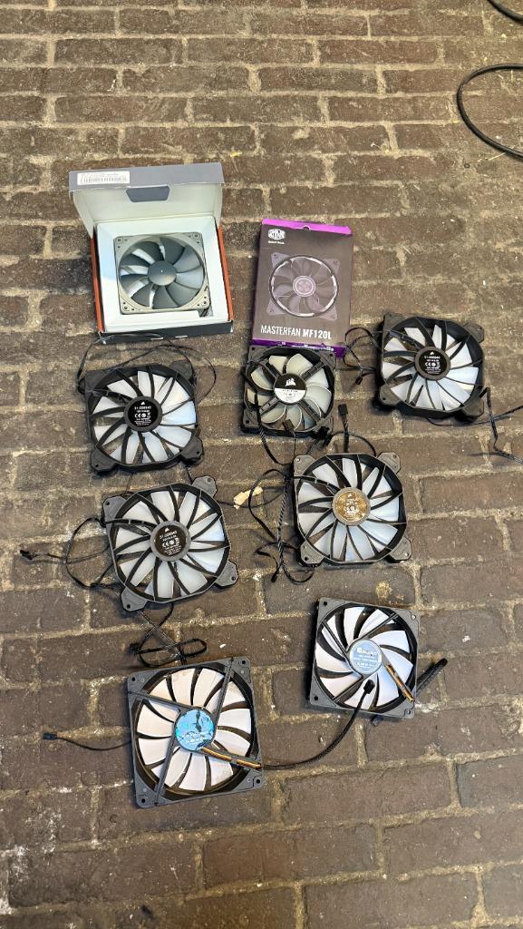 Lot 9x PC fans, Computers en Software, Computerkoelers, Nieuw, Ophalen of Verzenden