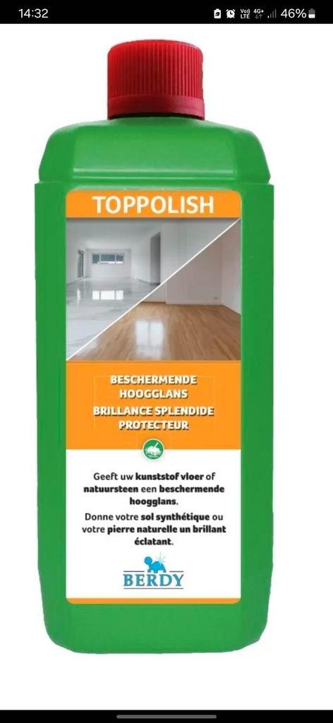 Shine pour sols en pierre naturelle et en plastique, Maison & Meubles, Produits de nettoyage, Enlèvement ou Envoi