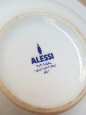 Alessi 3 Kopjes en 3 Borden Design Guido Venturini beschikbaar voor biedingen