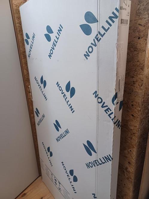 Badwand Novellini beweegbaar, Doe-het-zelf en Bouw, Sanitair, Nieuw, Bad, Chroom, Glas, Ophalen