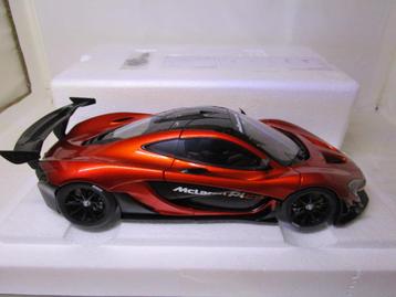 autoart 1:18 mclaren p1 gtr volcano orange., Ophalen of Verzenden, Zo goed als nieuw, Auto, Autoart