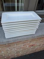 platte rechthoekige borden, Ophalen of Verzenden, Zo goed als nieuw, Bord(en), Effen