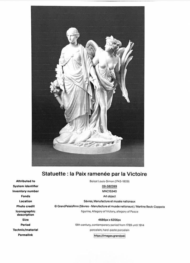 Antiek SÈVRES Biscuit porseleinen beeldengroep naar Boizot., Antiek en Kunst, Antiek | Porselein, Ophalen