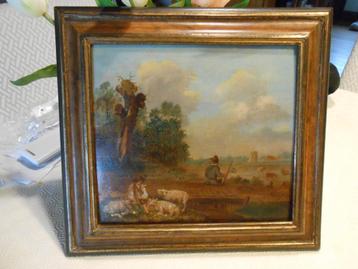 petite peinture sur bois , 18 ème ou 19 ème siècle, Enlèvement ou Envoi