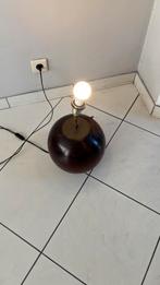 Lampe bois type noyer, Maison & Meubles, Enlèvement, Utilisé, Bois