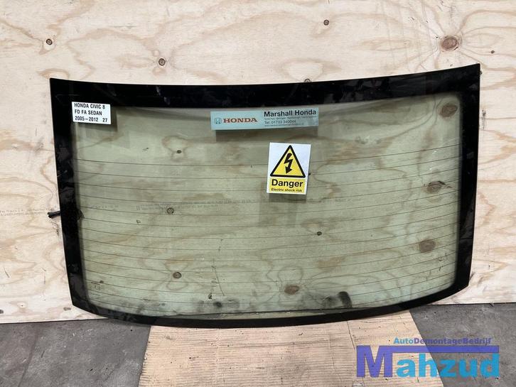 HONDA CIVIC 8 FD FA 1.3 IMA sedan achterraam achterruit 2005, Auto-onderdelen, Ruiten en Toebehoren, Honda, Gebruikt, Ophalen