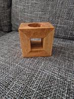 Houten houder voor theelichtje, Bruin, Ophalen of Verzenden, Zo goed als nieuw, Hout
